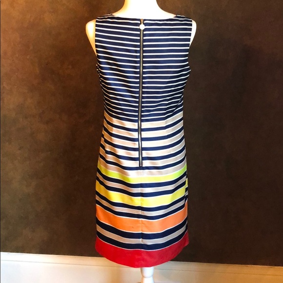 Ellen Tracy Striped Sheath Dress - Picture 4 of 6